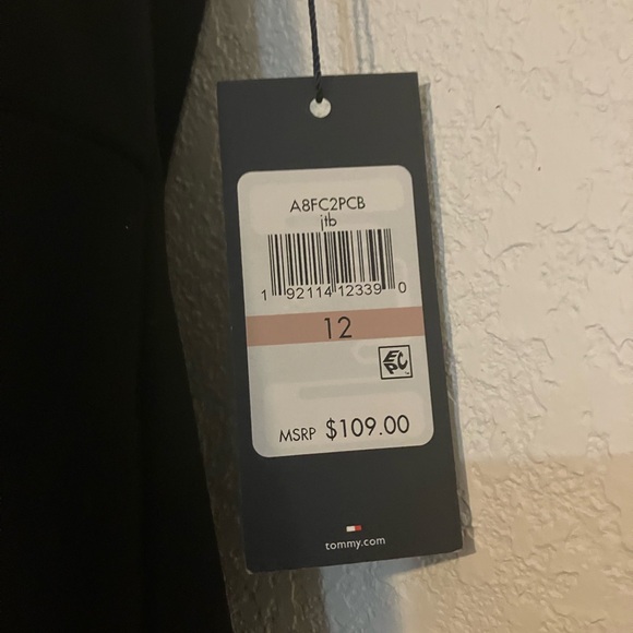 Tommy Hilfiger sleeveless Dress Size 12 NEW!Tommy Hilfiger Little black dress 12 - Picture 8 of 14